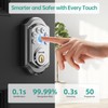 Hornbill Smart Front Door Lock: Silver Fingerprint Electronic Digital Bluetooth