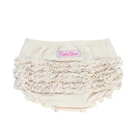 RuffleButts Ivory Knit 3-6m