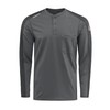 Bulwark FR Men's Flame Resistant Flex Knit Henley, Charcoal
