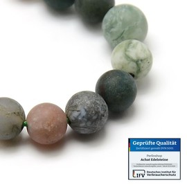 30 Indian Agate Beads 8 mm Matte Green Round Gemstones Semi-Precious Gemstone Agate Stone Jewellery Chain Bracelet Agate Gemstone Beads G727 x 2