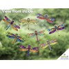 Window Stickers - 8 Beautiful Dragonflies Decorative Electrostatic Stickers -