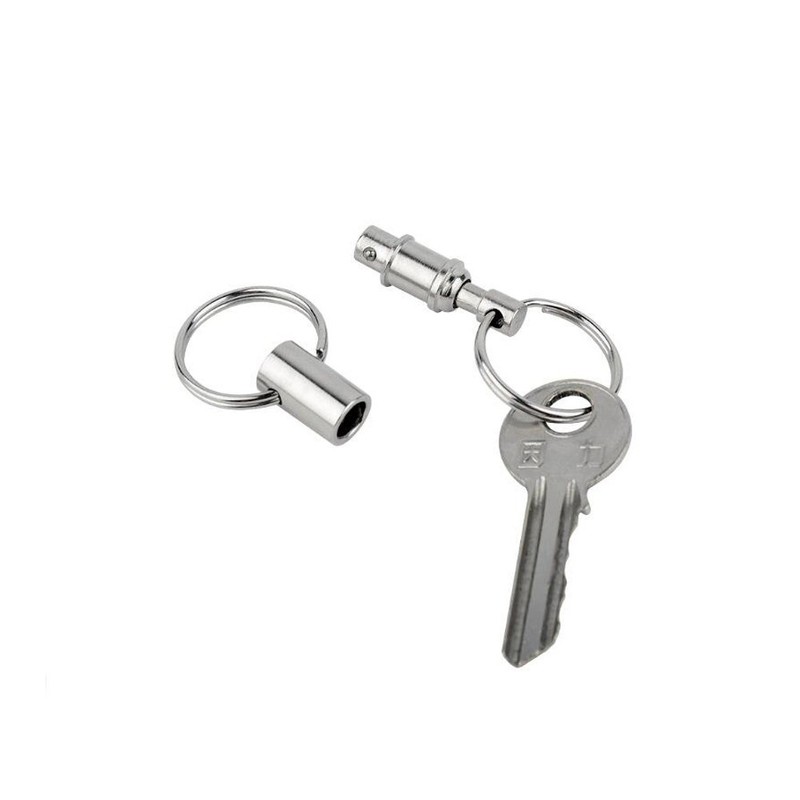 3pcs Detachable Pull Apart Key Rings Quick Release Keychain Dual