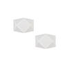 Set of 2 Indoor Wall Lights Metal in White with