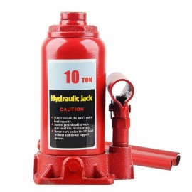 C-HORSE Hydraulic Bottle Jack 10 TON Low Profile Automotive Shop Axle Jack Hoist Lift