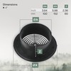 Vent Systems 100 mm / 3.93'' Inch - Black -