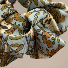 Shefun JP318 Adult Floral Print Hair Elastic for Adults Ladies, Fashionable, For Work, Cute, Hair Access, Hair Scrunchie