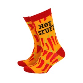 Sock Therapy Mens Novelty Colourful Bamboo Socks Smart Design Comfortable Breathable Socks - Hot Stuff