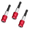Teocpai 3Pcs Drill Bit Extension 1/4'' Hex Shank Magnetic Screwdriver