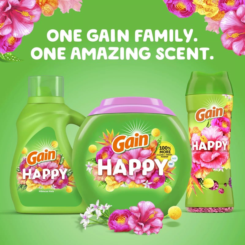 Gain Happy In Wash Laundry Scent Booster Beads 24 Count