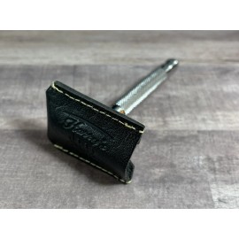 Harry's London Safety Razor Head Protector Genuine Leather Cover Double Edge Travel Case Sheath