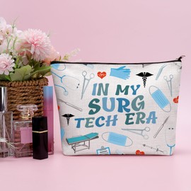 Thank You Gift for Surgical Tech Makeup Bag Appreciation Gifts for Surgery Nurse Mother's Day Present for Doctor Inspirational Gift for Surgeon Christmas Birthday Present Surgery Zipper Travel Pouch