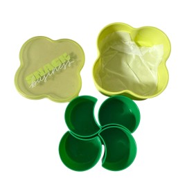 Tabitha Brown Snack Box Container, Divided Serving Tray with Lid  Portable Veggie Meal Prep