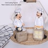 Chef Cooking Figurine Small Stereoscopic Art Ornament Resin Decoration Statue