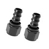 ACROPIX 2pcs 6061 Aluminum AN12 Straight Push Lock Hose Fitting