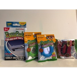 BuggyBeds 2 PK Buggy Beds Bed Bug Glue Traps +  BANDS AND POUCH! NEw
