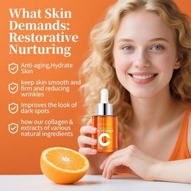 Vitamin C Facial Serum: Dark Spots, Wrinkles, Uneven Tone & Pores