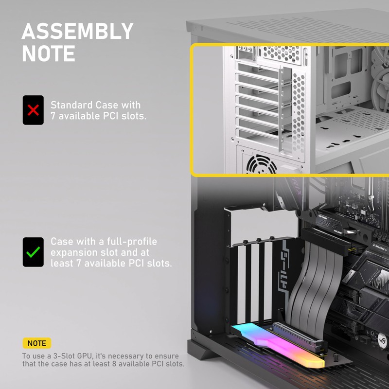 EZDIY-FAB - Montaje vertical de GPU con cable elevador PCIE
