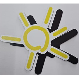 FlyEx Grömitzer Sun Magnets Instead of Stickers for Fly Screen Protection Repair Kit Bird Strike Nets Doors Windows Sliding Doors Tension Frame (Sun)