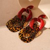 Kercisbeauty Red Leopard Print Acrylic Resin Chunky Earrings Big Statement