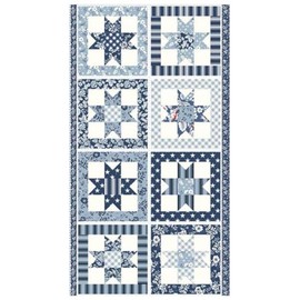 Riley Blake Collection of Freedom Garden by My Mind’s Eye, Premium Quilting Fabric, Perfect for Quilting, Crafting, Sewing Projects and More… (Star Panel)