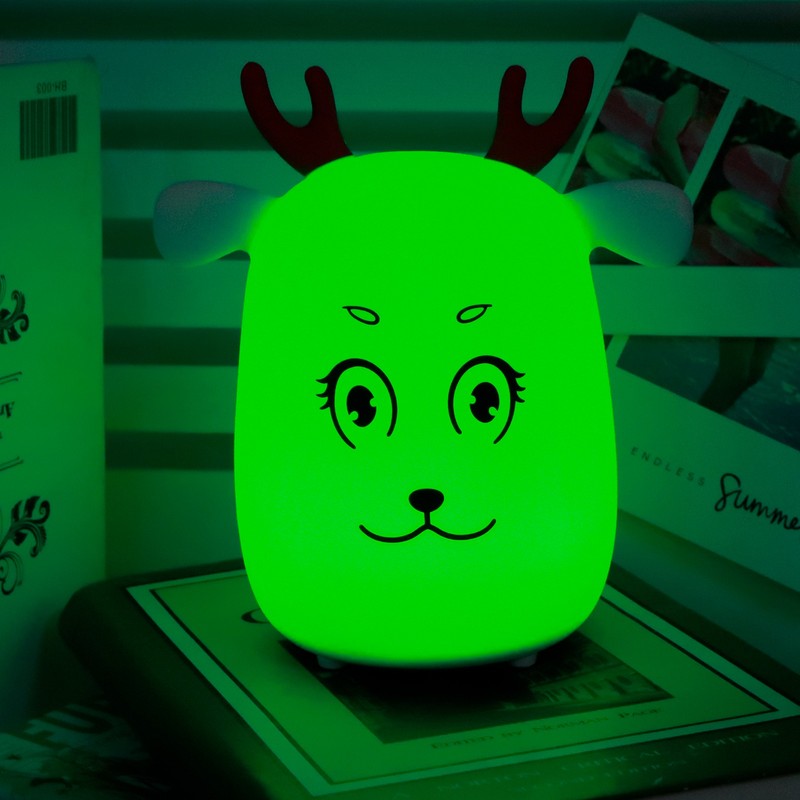 Innovative Cute Deer shaped Silicone Night Light USB Rechargeable Pat
