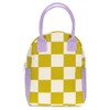 Fluf Zipper Lunch Bag, Have a Nice Day Green