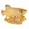 GRIRIW Decorative Goldfish Statue Ceramic Goldfish Ornament for Home Car