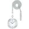 Seiko Pocket Watch, Silver, Arabic numerals