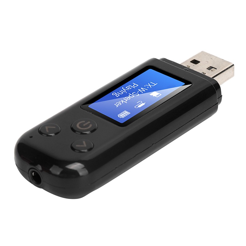 USB Bluetooth 5.0 Adapter Bluetooth Audio Receiver Transmitter with LCD