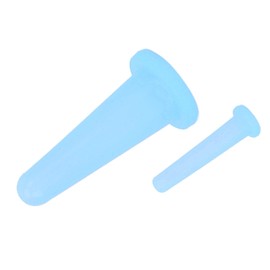 2 Pcs Cupping Set, Mini Silicone Face Cupping Set Vacuum Suction Massage Cups Anti Cellulite Cup Facial Cupping Set for Adults, Anti Wrinkle, Body and Face, Promotes Sleep Massage Tools (Blue)