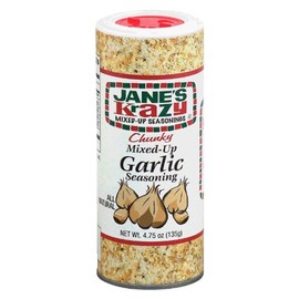 Jane's Krazy mixed-up seasonings, chunky garlic, 4.75-oz., shaker