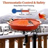 Lovppy Heated Bird Baths for Outdoors for Winter, 100W Heated