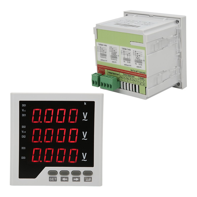 DTM-AV96 3 Phase Voltage Meter Programmable LED Digital Display Voltmeter