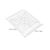 LALAFINA Transparent Acrylic Sewing Ruler for DIY Tailoring Clear Square