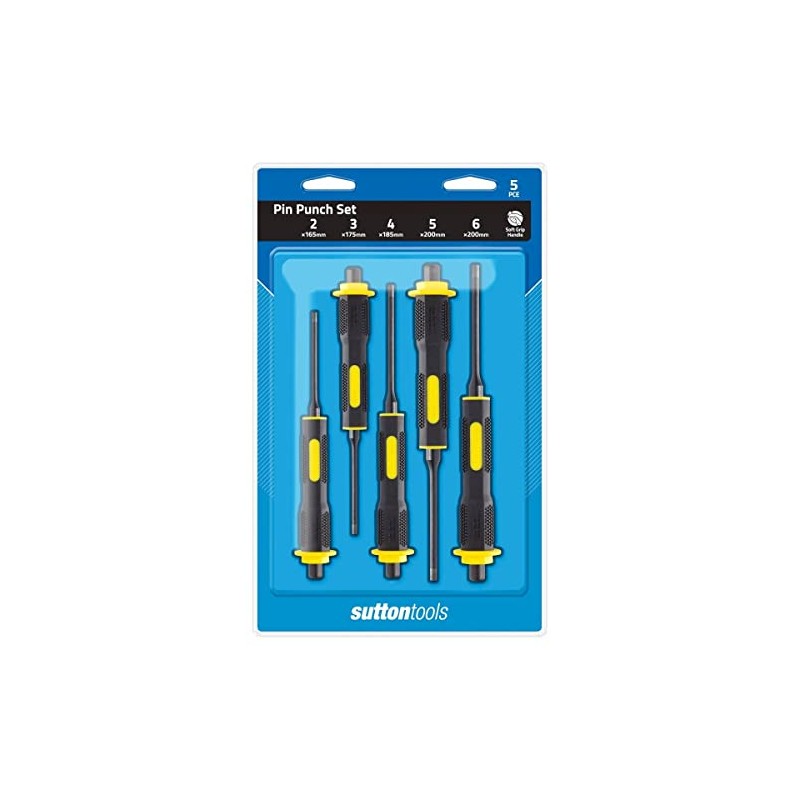Sutton tools M706 Soft Grip Pin Punch 5-Pieces Set, 2,