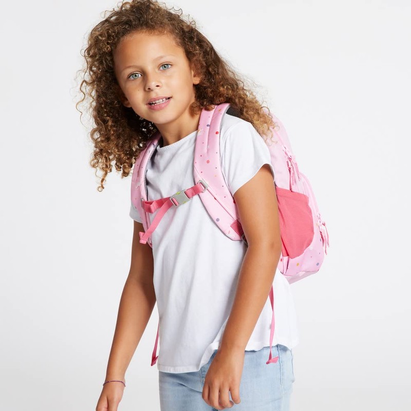 ergobag Unisex Kinder Ease Kids Backpack Rucksack, Fantasy (Rosa), Einheitsgröße