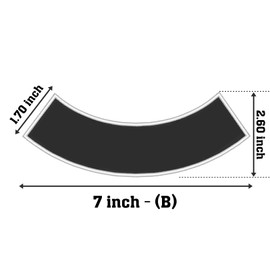 Custom Embroidered 7" Side Rocker Vest Patch Motorcycle Biker Patch Club MC