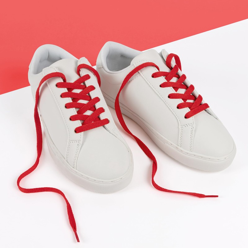 Kilter Flat Trainer Shoelaces - Red - 120 cm -