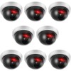Kanayu 8 Pack Dummy Fake Camera CCTV Dome Fake Security