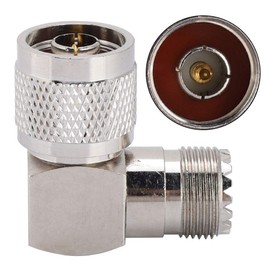 KIMISS N Male to Coaxial Aerial Adapter PL N Ango M Female Right Angle for UHF Male