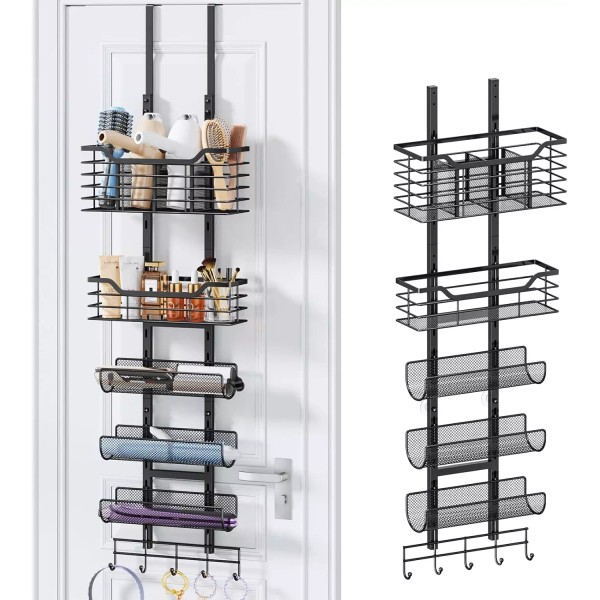 Unbranded Consmest 6-Tier Hair Tool Organizer - Hair Dryer Holder