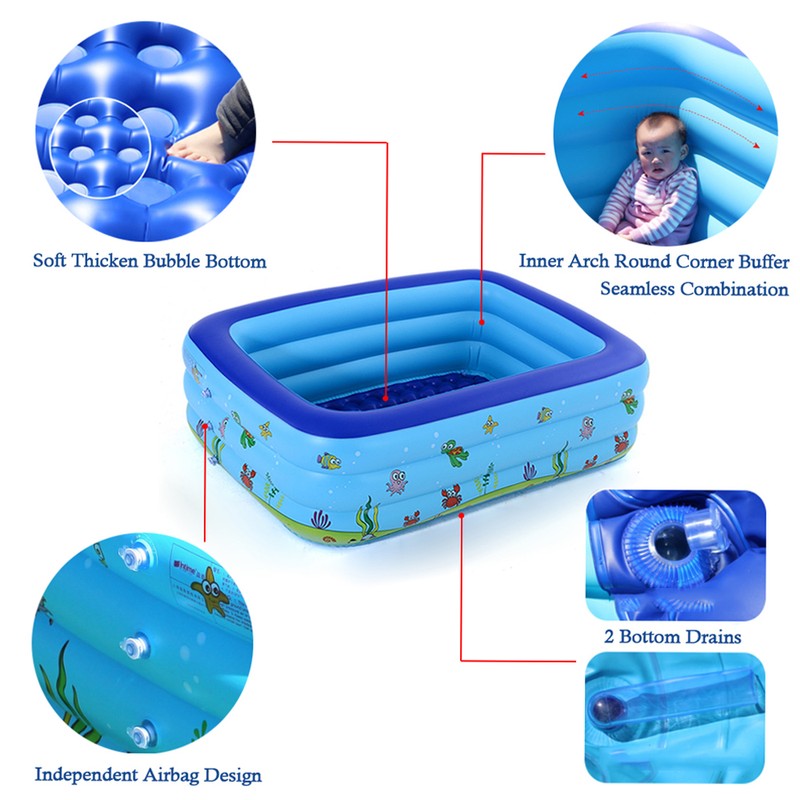 Portable Swimming Pool Inflatable Baby Swimming Pool Outdoor Children Basin