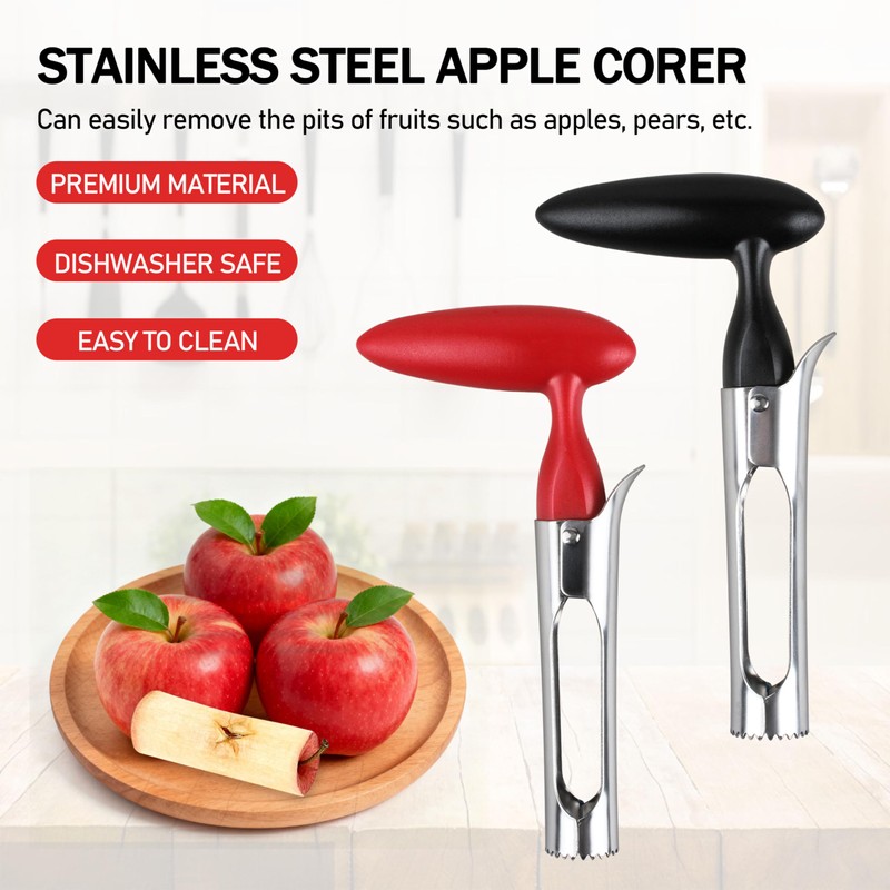 Zfegto Apple Core Remover Apple Corer Tool, 304 Stainless Steel,