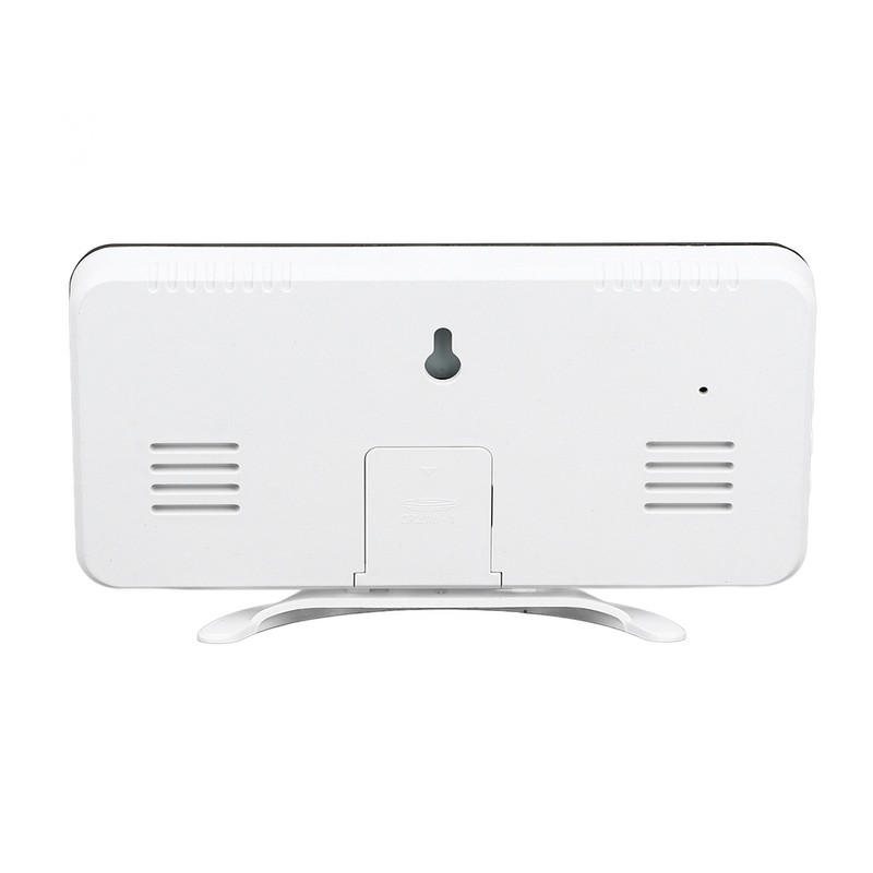 LED Digital Alarm Clock USB Charging Mirror Clock with 4