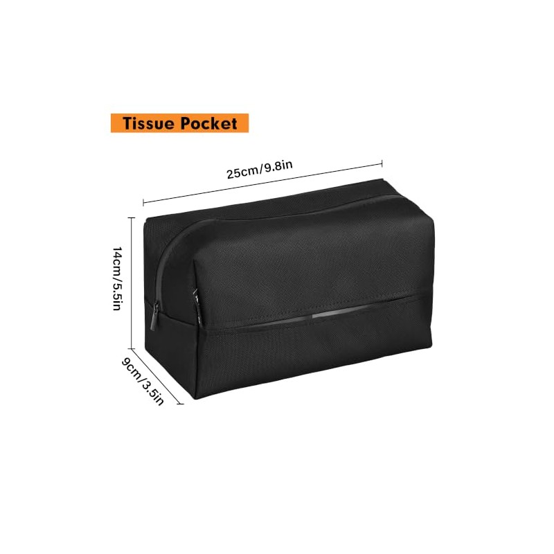 Hook and Loop Backseat Car Organizer, Back Seat Storage Bag