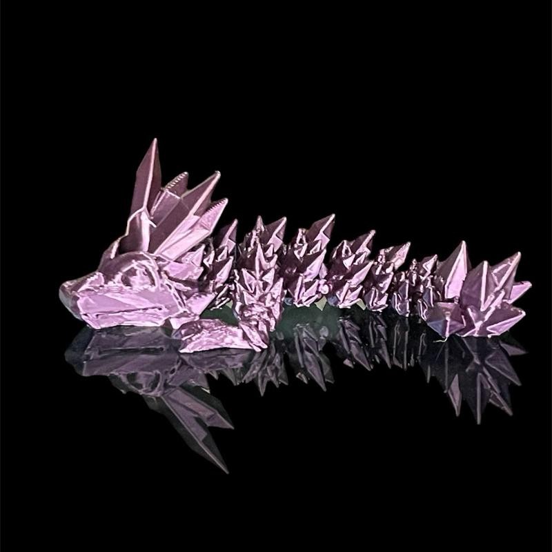 Tumbler Straw Buddy Dragon Guardian Straw Figurine 3D Printed:_Ice