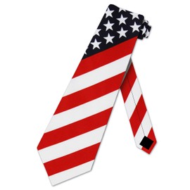Three Rooker Mens FLAG ties American Flags Necktie