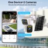 Luovisee Solar Security Cameras Outdoor Wireless,2.4G/5G WiFi Cameras for Home