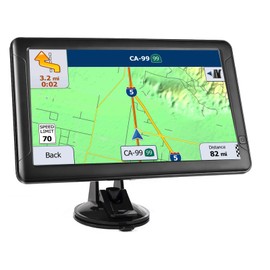 GPS Navigator for Car Truck RV 2025,Trucker GPS for Semi Truck,9 Inch Touchscreen with Latest Map,Lifetime Free Map Updates,Voice Directions,Speed&Traffic Alerts,Route Planning for All Vehicles