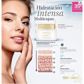 TERRAMAR Kit hidratación DÍA Y NOCHE incluye 1 crema gel facial con ACIDO HIALURONICO DIA  1 crema reparadora facial de NOCHE  REGALO                 